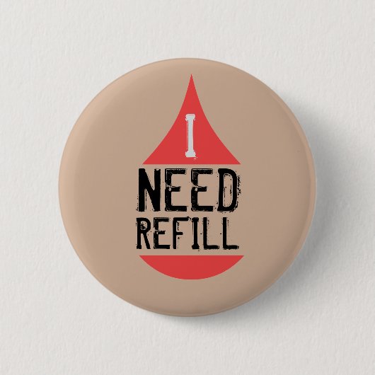 Ik moet rood bijvullen ronde button 5,7 cm (Voorkant)