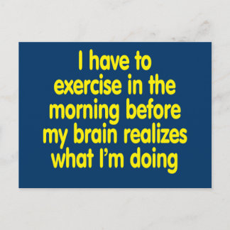 Ik moet 's morgens oefenen... briefkaart