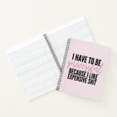 Ik moet succes hebben, want ik wil kostbare dingen notitieboek (Binnen)