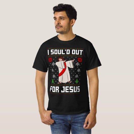 ik moet uit voor jezus kerst t-shirt (Voorkant volledig)