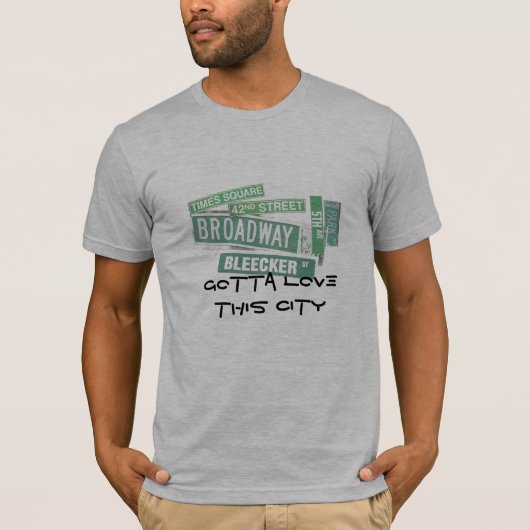 Ik moet van deze stad houden - straten t-shirt (Voorkant)