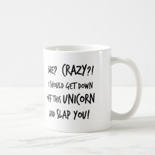 Ik moet van die Unicorn af... Koffiemok