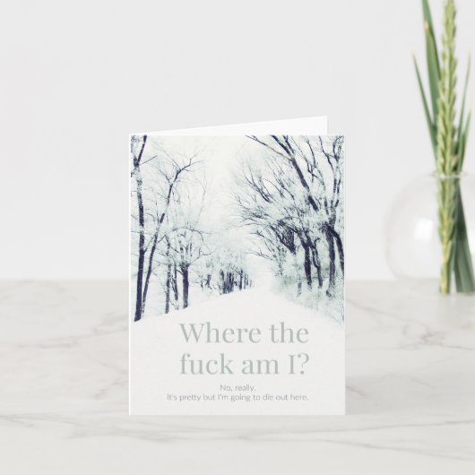 Ik moet verdwaald zijn. kaart (Voorkant)