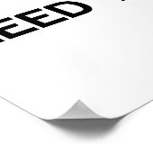 IK MOET ZOALS EEN MEISJE BASKETBALL ZIJN POSTER (Hoek)