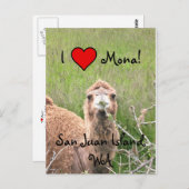Ik ♥ Mona! Briefkaart (Voorkant / Achterkant)