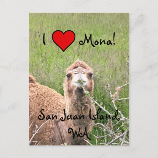 Ik ♥ Mona! Briefkaart (Voorkant)