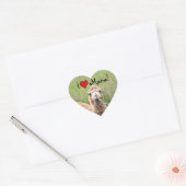 Ik ♥ Mona! Hart Sticker (Envelop)