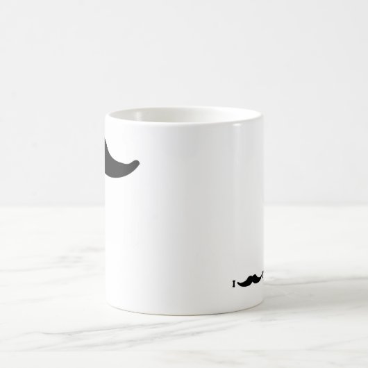Ik "Mustache" je een vraag Koffiemok (Center)
