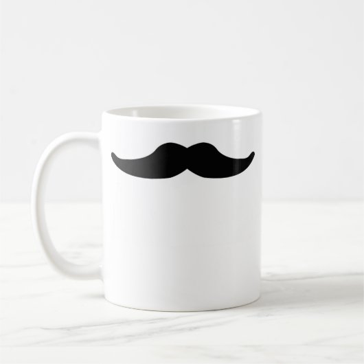 Ik "Mustache" je een vraag Koffiemok (Links)