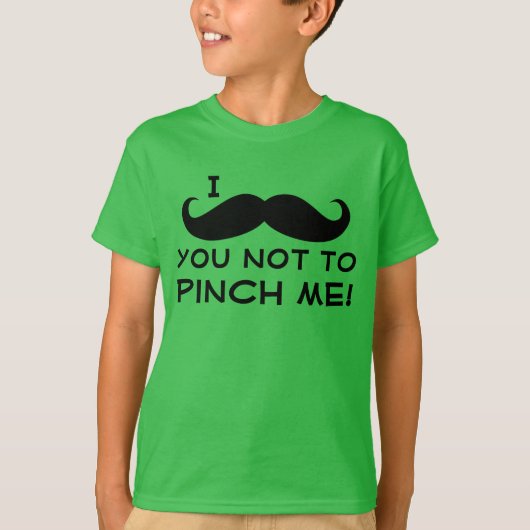 Ik Mustache Je Kind St. Patrick's Day T-shirt (Voorkant)