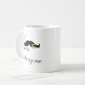 Ik Mustache je... om me te trouwen Koffiemok (Voorkant links)