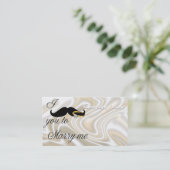 Ik Mustache je... om me te trouwen Visitekaartje (Staand voorkant)