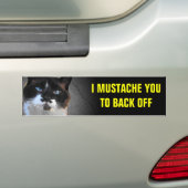 Ik muteer je om van de kat af te gaan bumpersticker (Op auto)