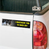 Ik muteer je om van de kat af te gaan bumpersticker (Op Truck)