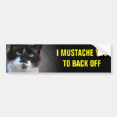 Ik muteer je om van de kat af te gaan bumpersticker (Voorkant)