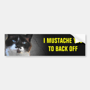 Ik muteer je om van de kat af te gaan bumpersticker