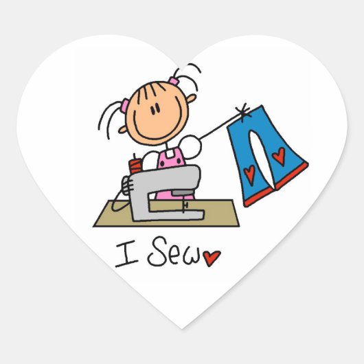 Ik Naai Hart Sticker (Voorkant)