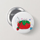 Ik naai liever. ronde button 5,7 cm (Voorkant /achterkant)