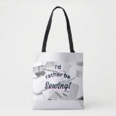 Ik naai liever tote bag (Voorkant)