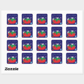 Ik naai liever. vierkante sticker (Vel)