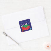 Ik naai liever. vierkante sticker (Envelop)