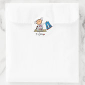 Ik Naai Ronde Sticker (Tas)
