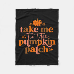 Ik naar de Pompoen Patch herfst Herfst Thanksgivin Fleece Deken