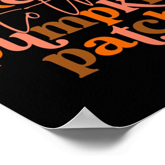 Ik naar de Pompoen Patch herfst Herfst Thanksgivin Poster (Hoek)