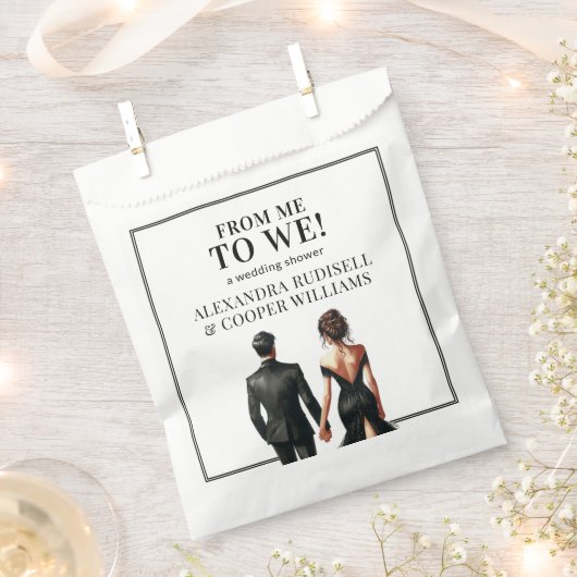 IK NAAR ONS TOE | Elegant zwart-wit Bedankzakje (Geknipt)