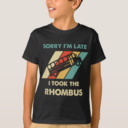 Ik nam de Rhombus Funny Wiskunde Nerd Funny Wiskun T-shirt (Voorkant)