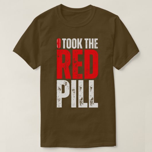 Ik nam de rode pil t-shirt (Design voorkant)