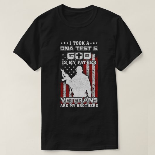 Ik nam een DNA test God is mijn vaders broer T-shirt (Design voorkant)