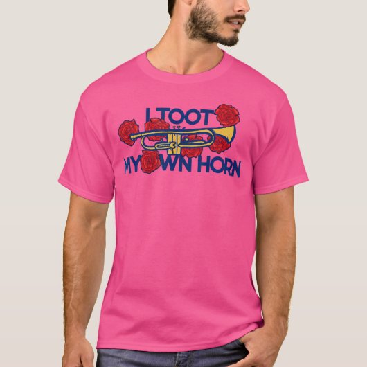 Ik nam mijn eigen hoorntrompet t-shirt (Voorkant)