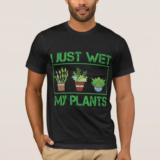 Ik nat alleen mijn Planten grappige tuinboer T-shirt (Voorkant)