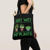 Ik nat alleen mijn Planten grappige tuinboer Tote Bag (Dichtbij)