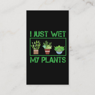 Ik nat alleen mijn Planten grappige tuinboer Visitekaartje