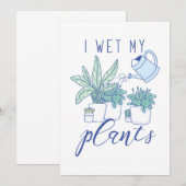 Ik nat Mijn Planten Bedankkaart (Voorkant / Achterkant)