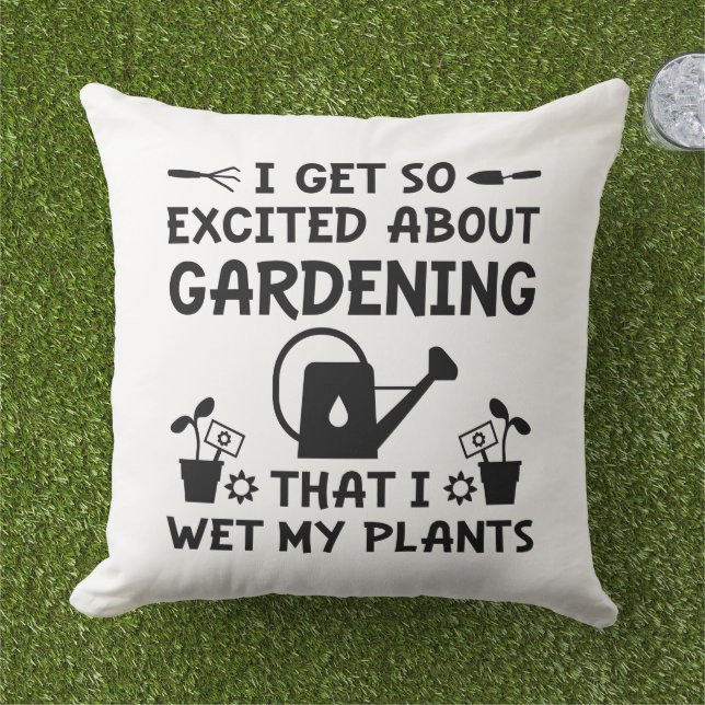 Ik nat Mijn Planten Buitenkussen (Gras)
