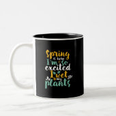 Ik nat mijn Planten Funny Spring Sason Gardening P Tweekleurige Koffiemok (Links)