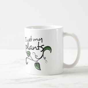 Ik nat mijn planten koffiemok
