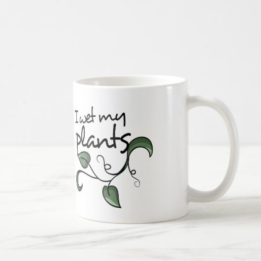 Ik nat mijn planten koffiemok (Rechts)