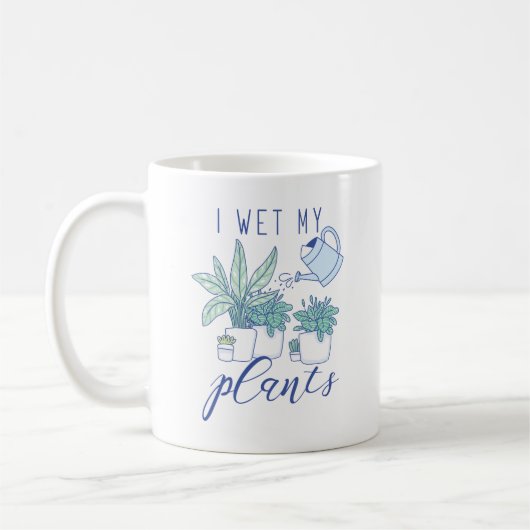 Ik nat Mijn Planten Koffiemok (Links)