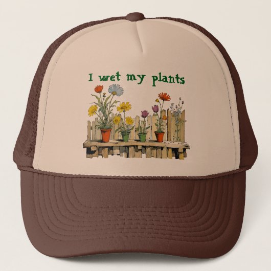 Ik nat Mijn Planten Trucker Pet (Voorkant)