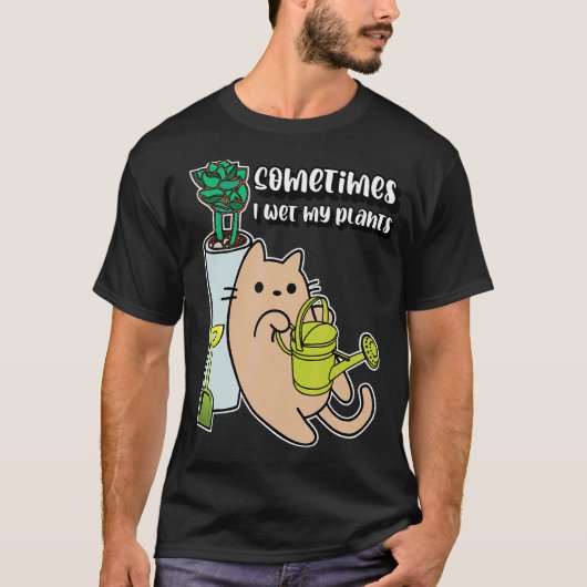 Ik Nat Plants Soms Kat T-shirt (Voorkant)