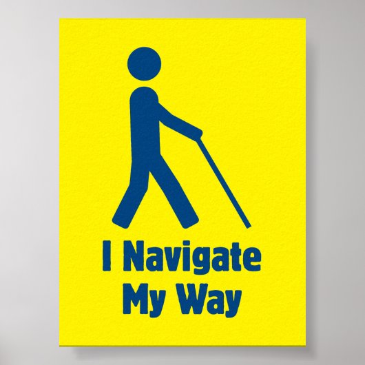 Ik Navigeer Mijn Weg Poster (Voorkant)