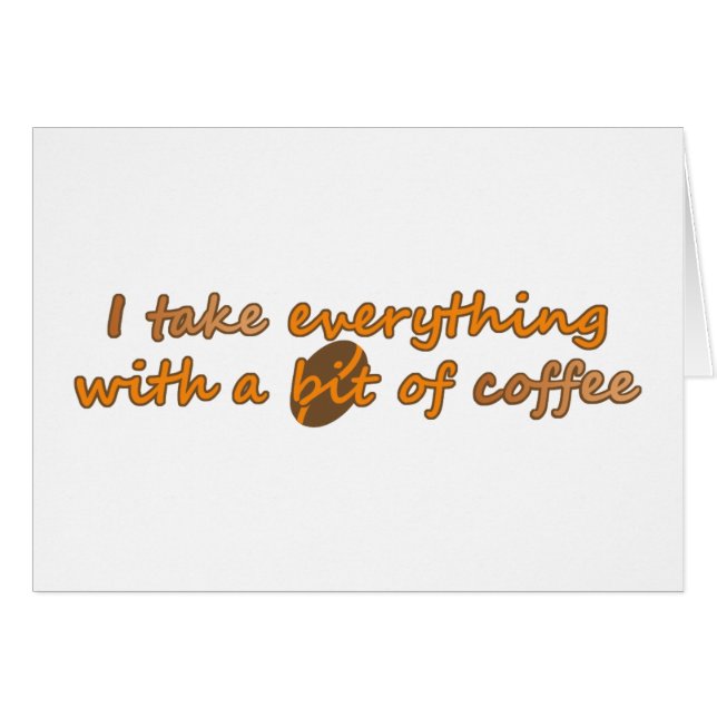 Ik neem alles met een beetje koffie (© Mira) (Voorkant Horizontaal)