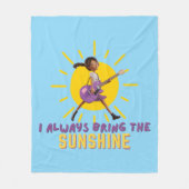 Ik neem altijd de zon mee fleece deken (Voorkant)