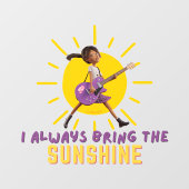 Ik neem altijd de zon mee raamsticker (Vel)