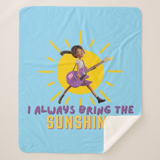 Ik neem altijd de zon mee sherpa deken (Voorkant)