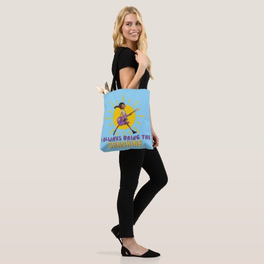 Ik neem altijd de zon mee tote bag (Op model)